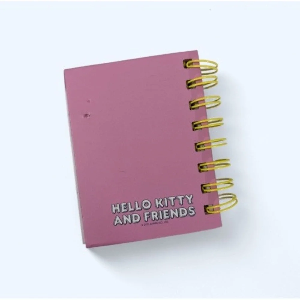 Sanrio Hello Kitty Pink Fuzzy Mini Journal Notebook 4‎ x 4.5